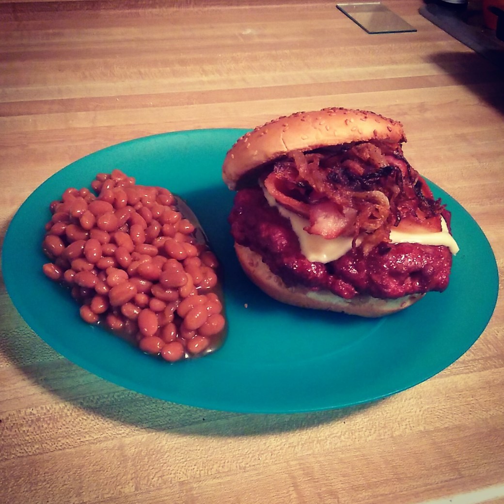 Smoked Whiskey Bacon Burger
